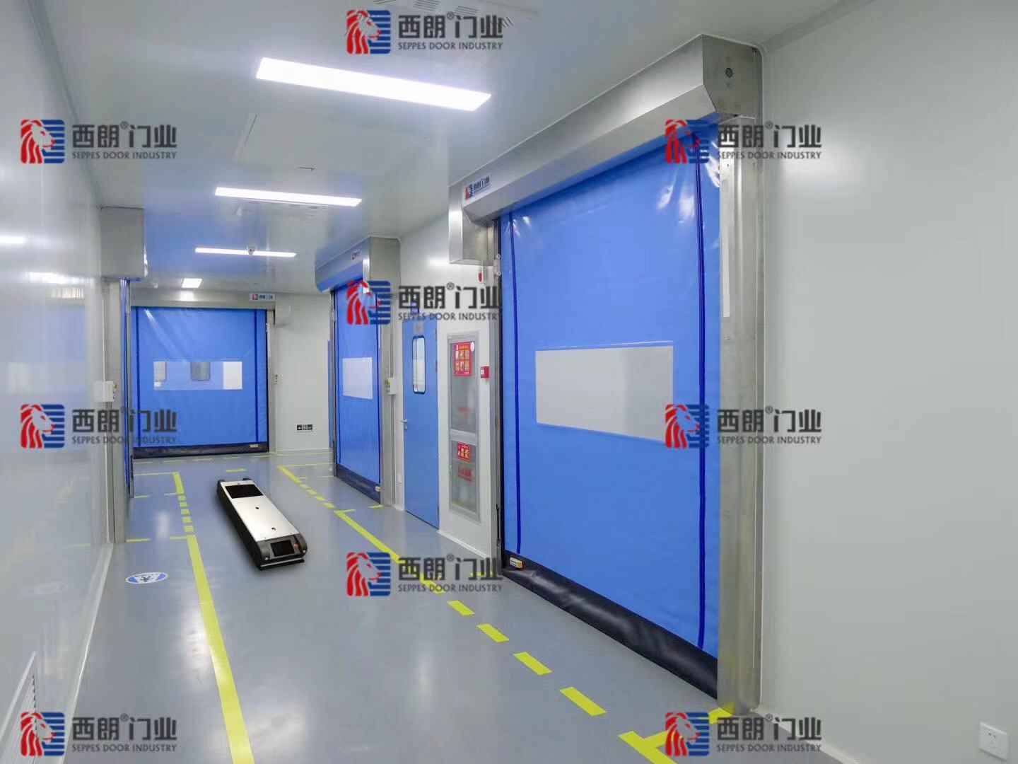 智能化工作间的门禁之选：美高快速卷帘门与AGV小车的完美联动插图1
