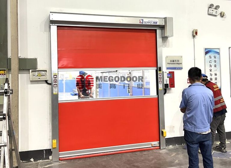 南京车间智慧通行方案：美高联动感应快速卷帘门缩略图