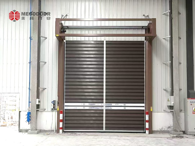 南京饮品生产厂专用铝合金涡轮硬质快速门插图1