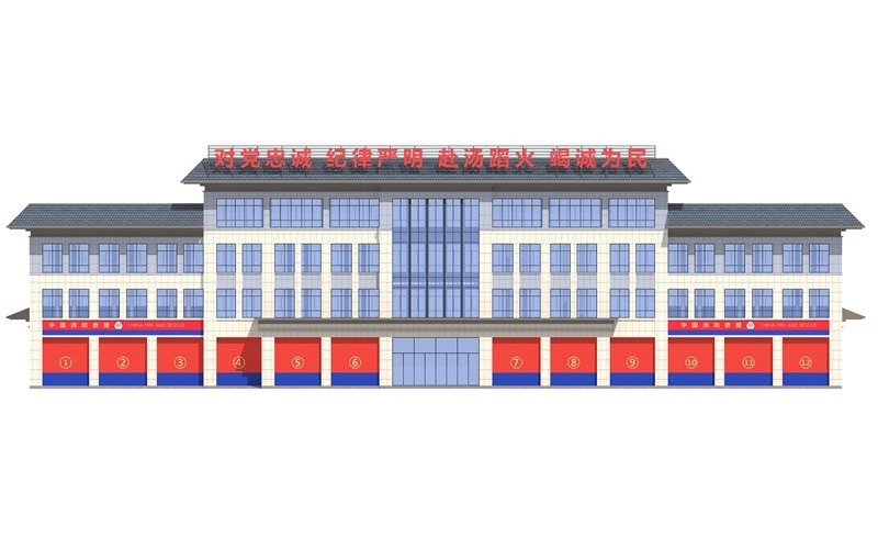 南京消防大队车库专用红色滑升门插图2 南京消防大队车库专用红色滑升门插图2