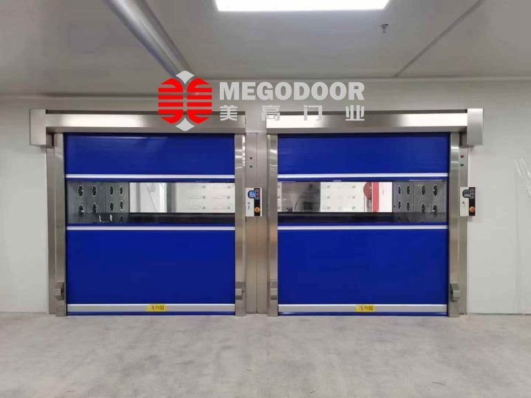 南京中兴通讯安装美高门业快速门，不锈钢快速门配合AGV通讯联动，替代国外品牌方案缩略图