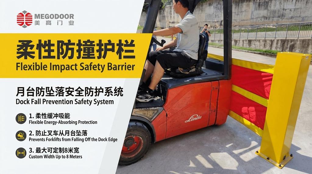南京物流园月台防坠落伸缩护栏：为装卸口与物流仓储区域提供更可靠的安全防护缩略图