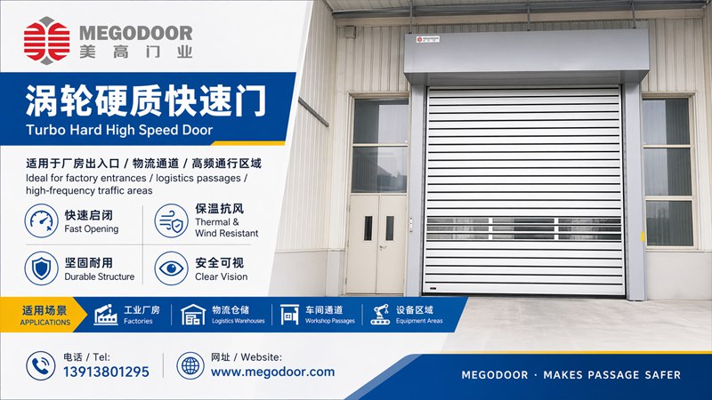 南京车间物流门怎么选？美高门业推荐涡轮硬质快速门插图